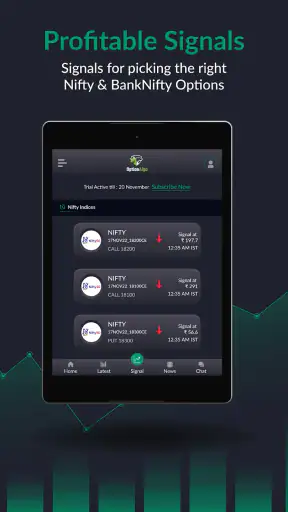 OptionAlgo Trading Signal NSE screenshot