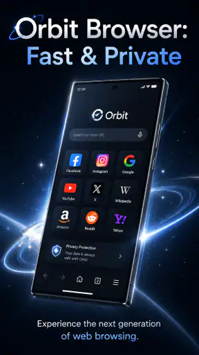 Orbit Browser: Fast & Private screenshot