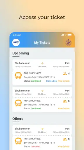 OSRTC Bus Booking screenshot