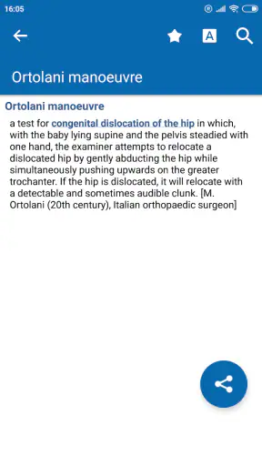 Oxford Medical Dictionary screenshot