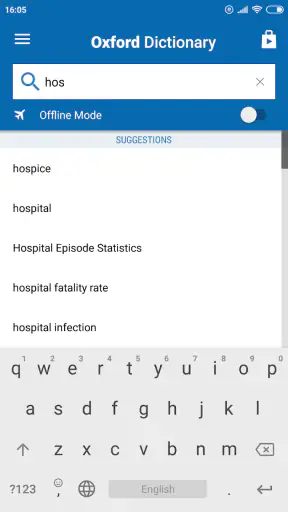 Oxford Medical Dictionary screenshot