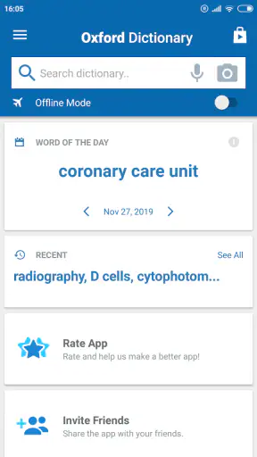 Oxford Medical Dictionary screenshot