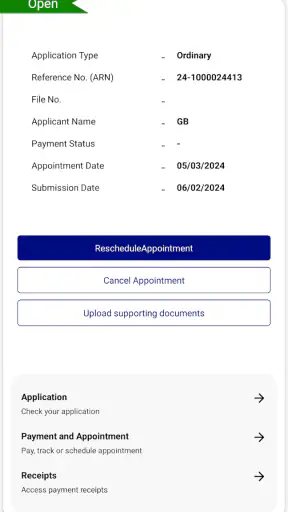 Passport Seva App screenshot