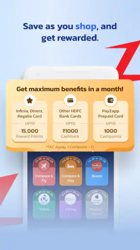 PayZapp UPI Wallet, Pixel Card screenshot
