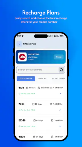 PayZu | Mobile Recharge App screenshot