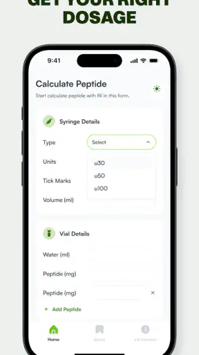 Peptide Calculator App screenshot