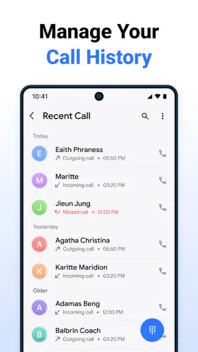 Phone call screenshot