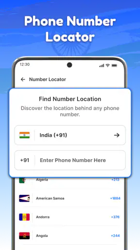 Phone Number Location App screenshot