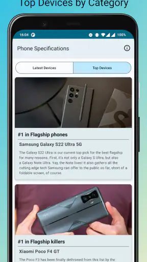 Phone Specification screenshot