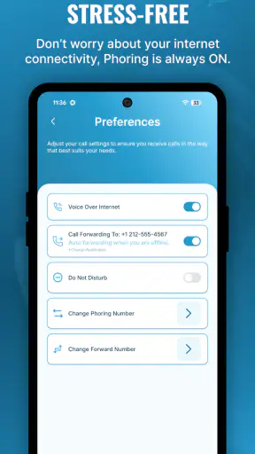 Phoring - SIM-Less 2nd Line screenshot