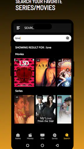 Picasso: Live TV, Movie & Show screenshot