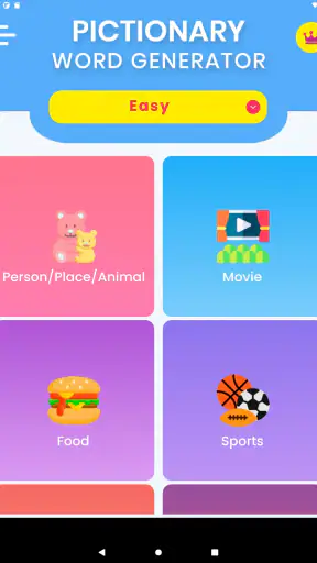 Pictionary Word Generator screenshot