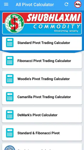 Pivot Calculator screenshot