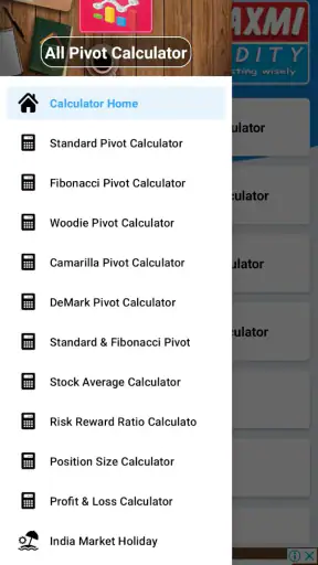 Pivot Calculator screenshot