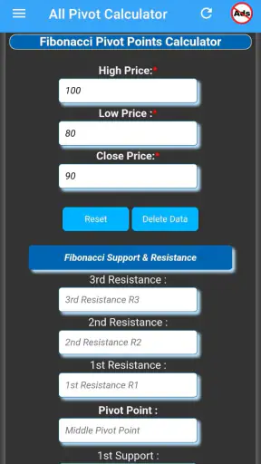 Pivot Calculator screenshot