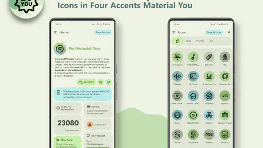 Pix Material Expressive Icons screenshot