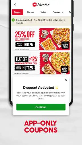 Pizza Hut India - Delivery App screenshot