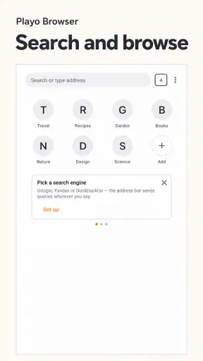 Playo Browser screenshot