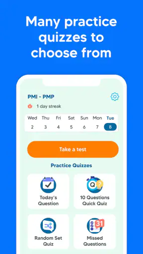 PMI PMP Exam Prep Test 2025 screenshot
