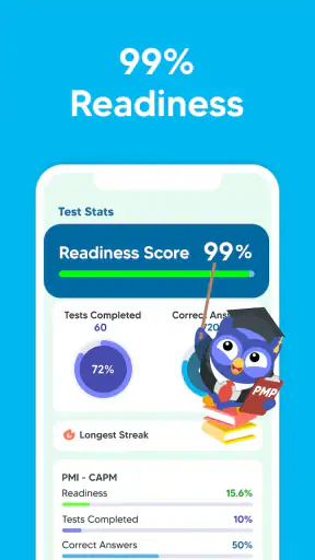 PMI PMP Exam Prep Test 2025 screenshot