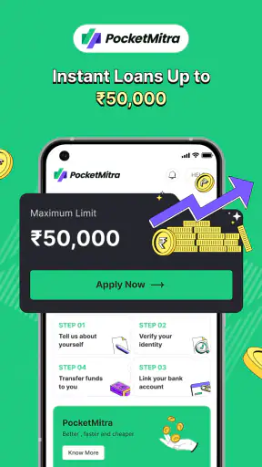 PocketMitra Personal Loan App screenshot