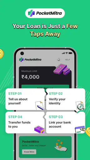 PocketMitra Personal Loan App screenshot