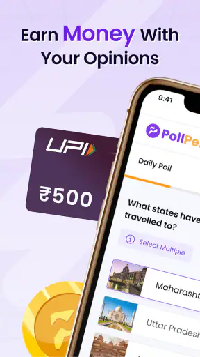 PollPe: पैसे कमाने वाला ऐप screenshot