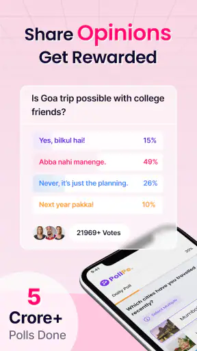 PollPe: पैसे कमाने वाला ऐप screenshot