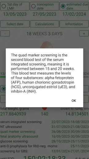 Pregnancy Calculator+Calendar screenshot