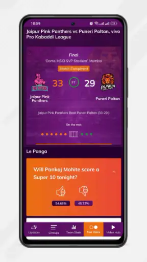 Pro Kabaddi Official App screenshot
