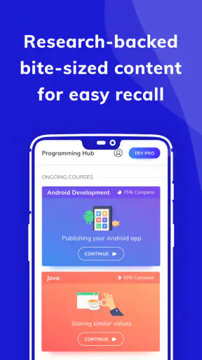 Programming Hub: Learn to code screenshot