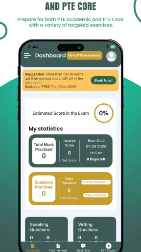 PTE Academic & Core Mock Tests screenshot