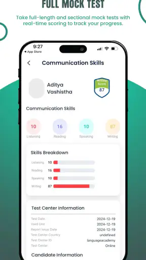 PTE Academic & Core Mock Tests screenshot