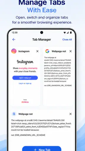 Quick Sites Browser screenshot