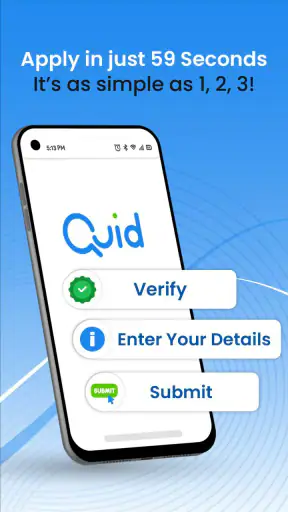 Quid: Personal Loan App screenshot