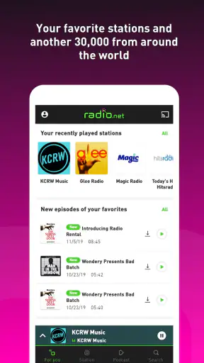 radio.net PRIME screenshot