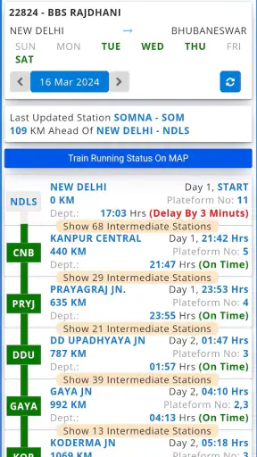 Rail Reservation Chart & PNR screenshot