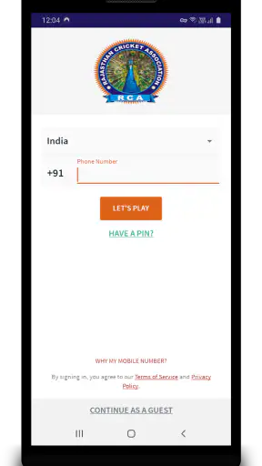 Rajasthan Cricket Association screenshot