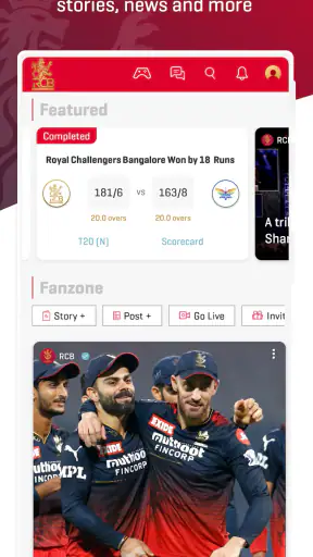 RCB Official- Live IPL Cricket screenshot