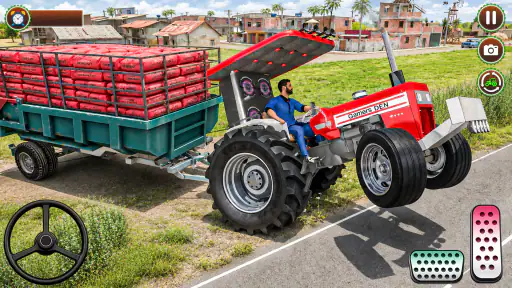 Real Indian Tractor: Farm Game screenshot