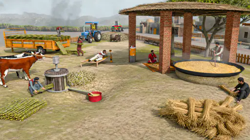 Real Indian Tractor: Farm Game screenshot