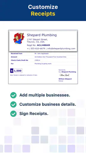 Receipt Maker - Sign & Send screenshot