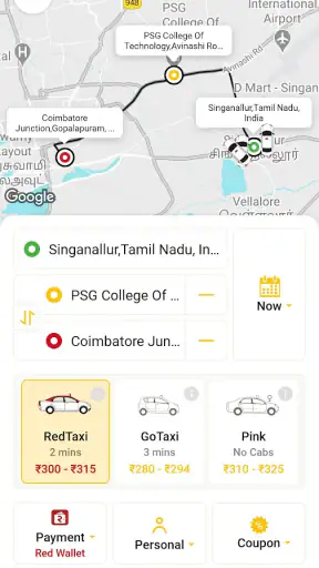 RedTaxi: Book Cab, Auto & Bike screenshot