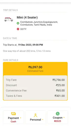 RedTaxi: Book Cab, Auto & Bike screenshot