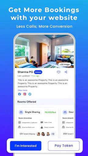 RentOk PG Hostel Flat Manager screenshot