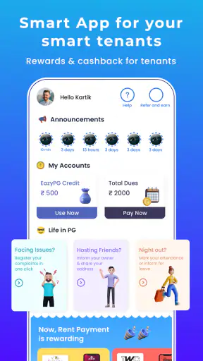 RentOk PG Hostel Flat Manager screenshot