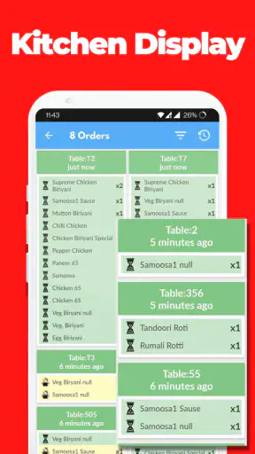 Restaurant Billing POS KOT KDS screenshot