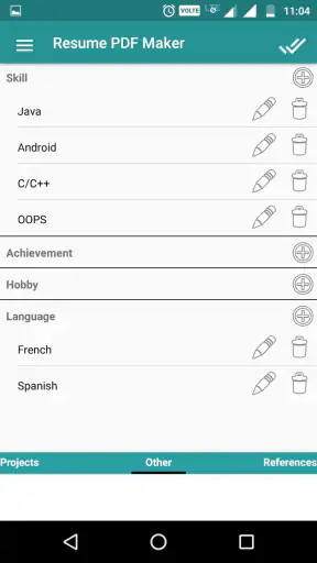 Resume PDF Maker / CV Builder screenshot
