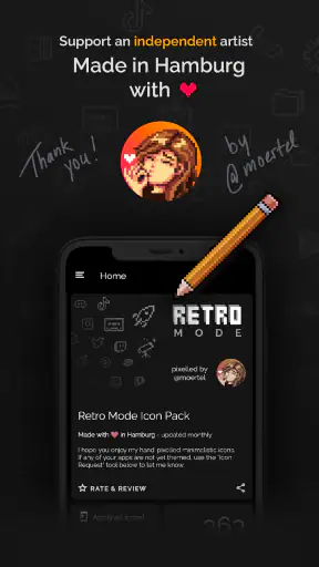 Retro Mode - Icon Pack (Light) screenshot