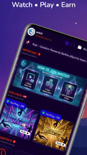 Rewards Battle eSports screenshot